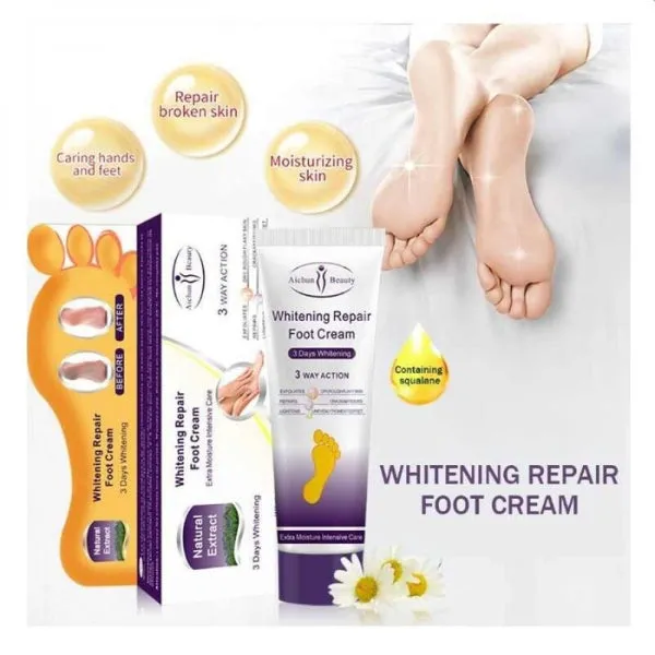 Aichun Beauty Extra Moisture Natural Extract Whitening Repair Foot Cream 100ml