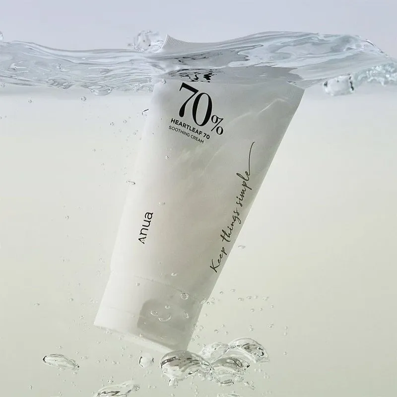 Anua Heartleaf 70 Intense Calming Facial Cream For Dry & Sensitive Skin 100ml