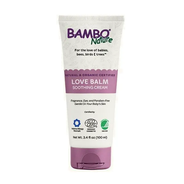Bambo Nature Love Balm Natural & Organic Baby Soothing Cream 3.4 fl oz