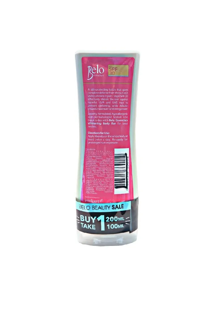 Belo Essentials Pink Lotion SPF 30 200ml Plus Free Pink Lotion 100ml