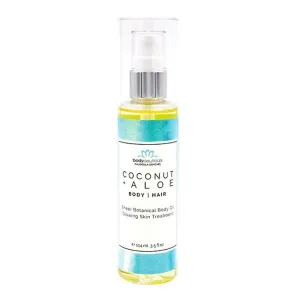 Bodyceuticals Organic Coconut   Aloe Moisturzing Body / Hair Oil 3.5 oz Oil