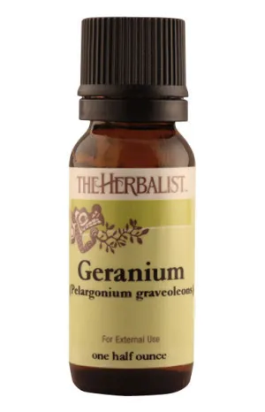 Geranium, Rose Essential Oil 1/4 oz (Organic)