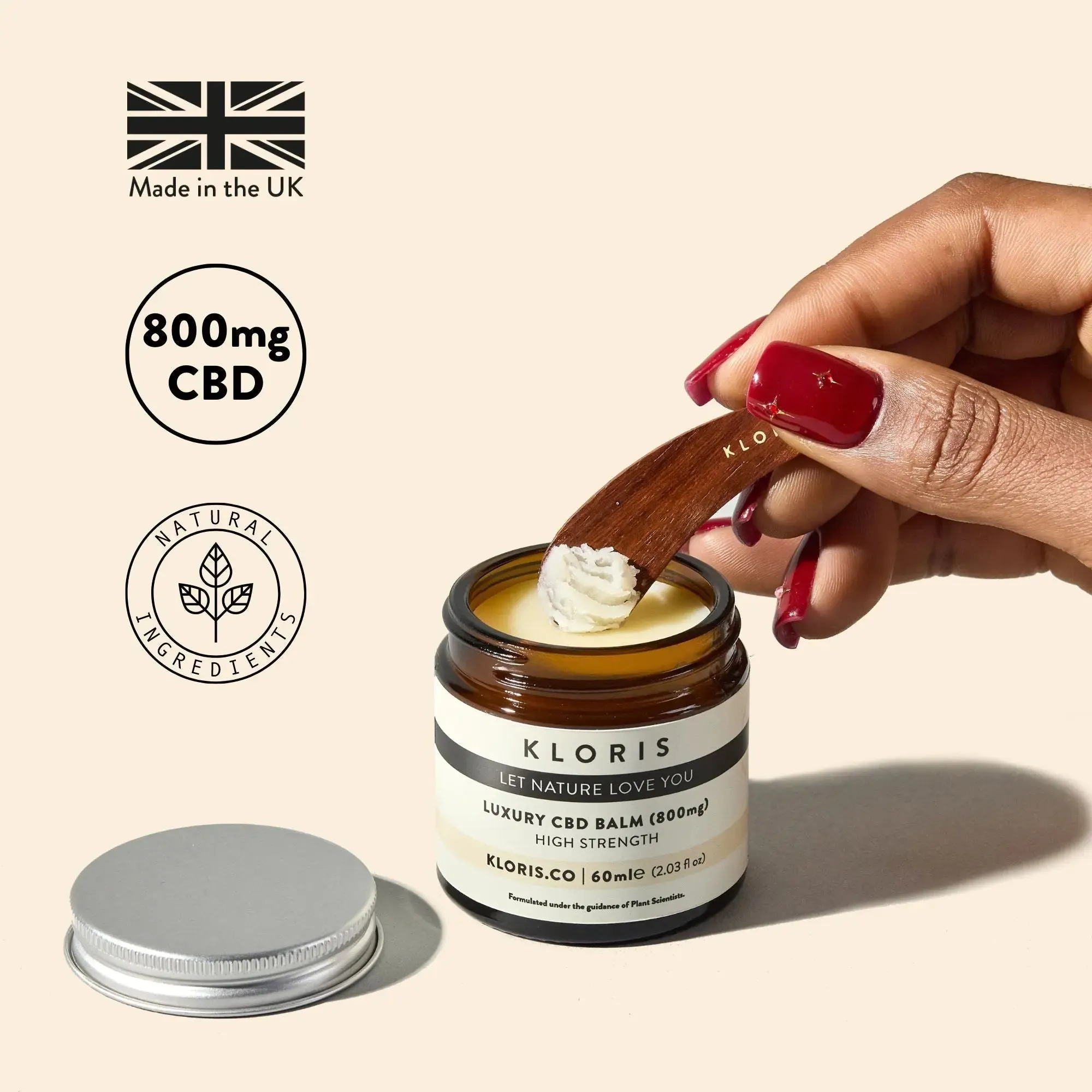 High Strength CBD Balm - 60ml Jar   free applicator