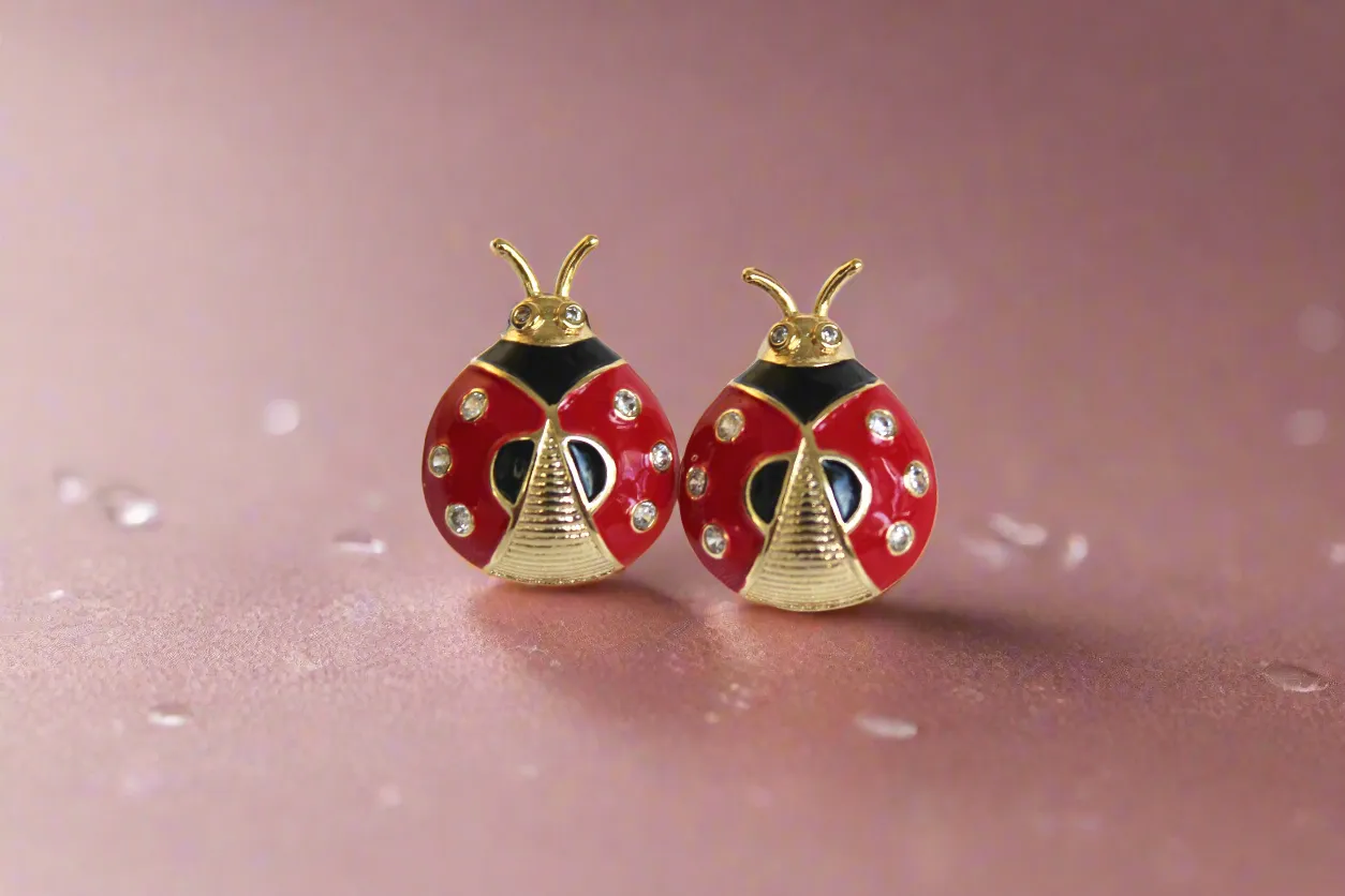 Lady Bug Earrings
