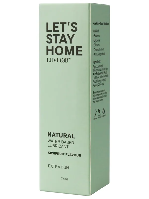 LUVLOOB Natural Water-Based Lubricant (Kiwifruit Flavour) 75ml - Lets Stay Home