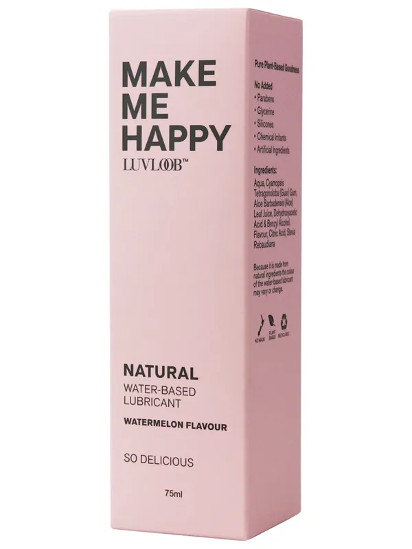 LUVLOOB Natural Water-Based Lubricant (Watermelon Flavour) 75ml - Make Me Happy