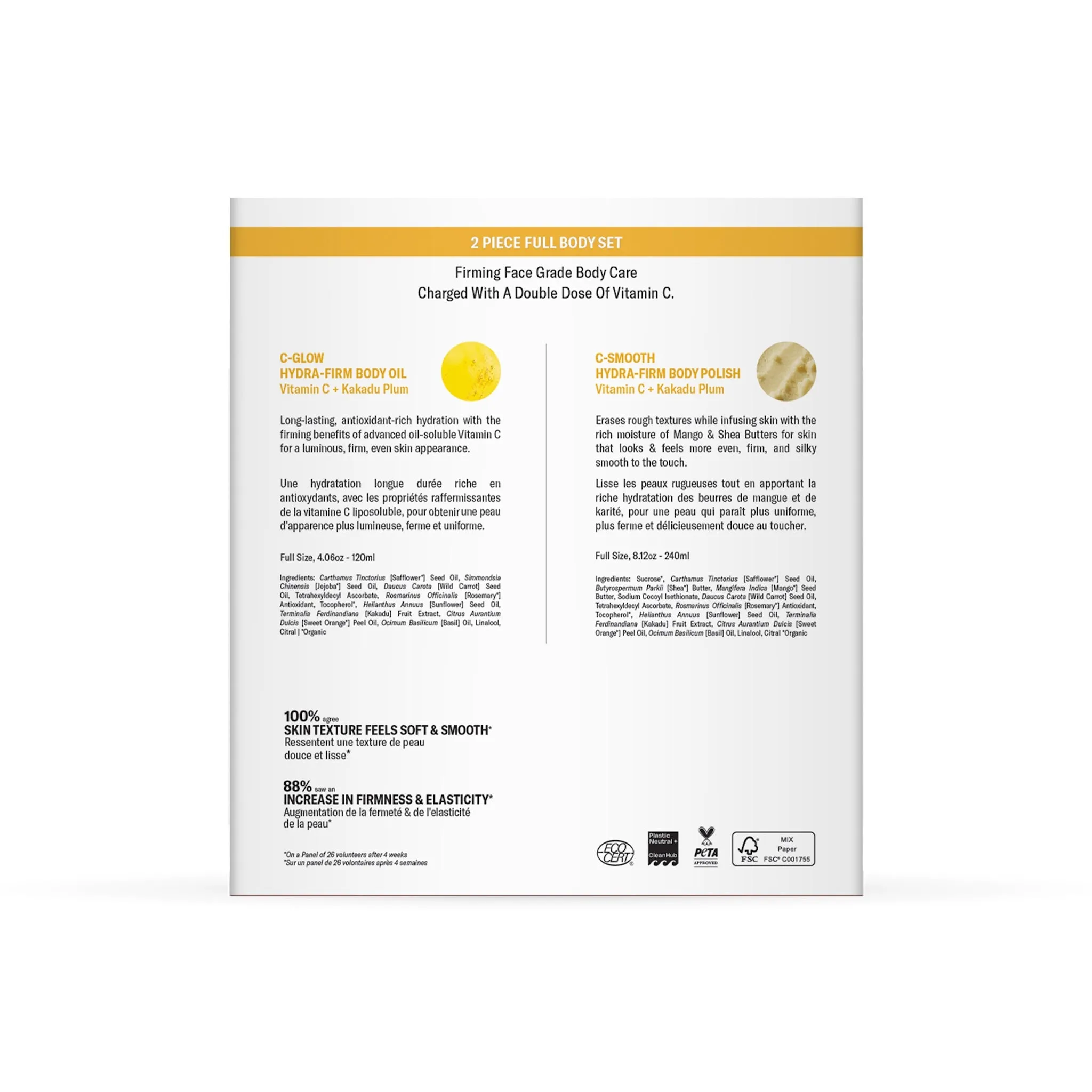 Odacité Smooth and Glow Vitamin C Body Essentials