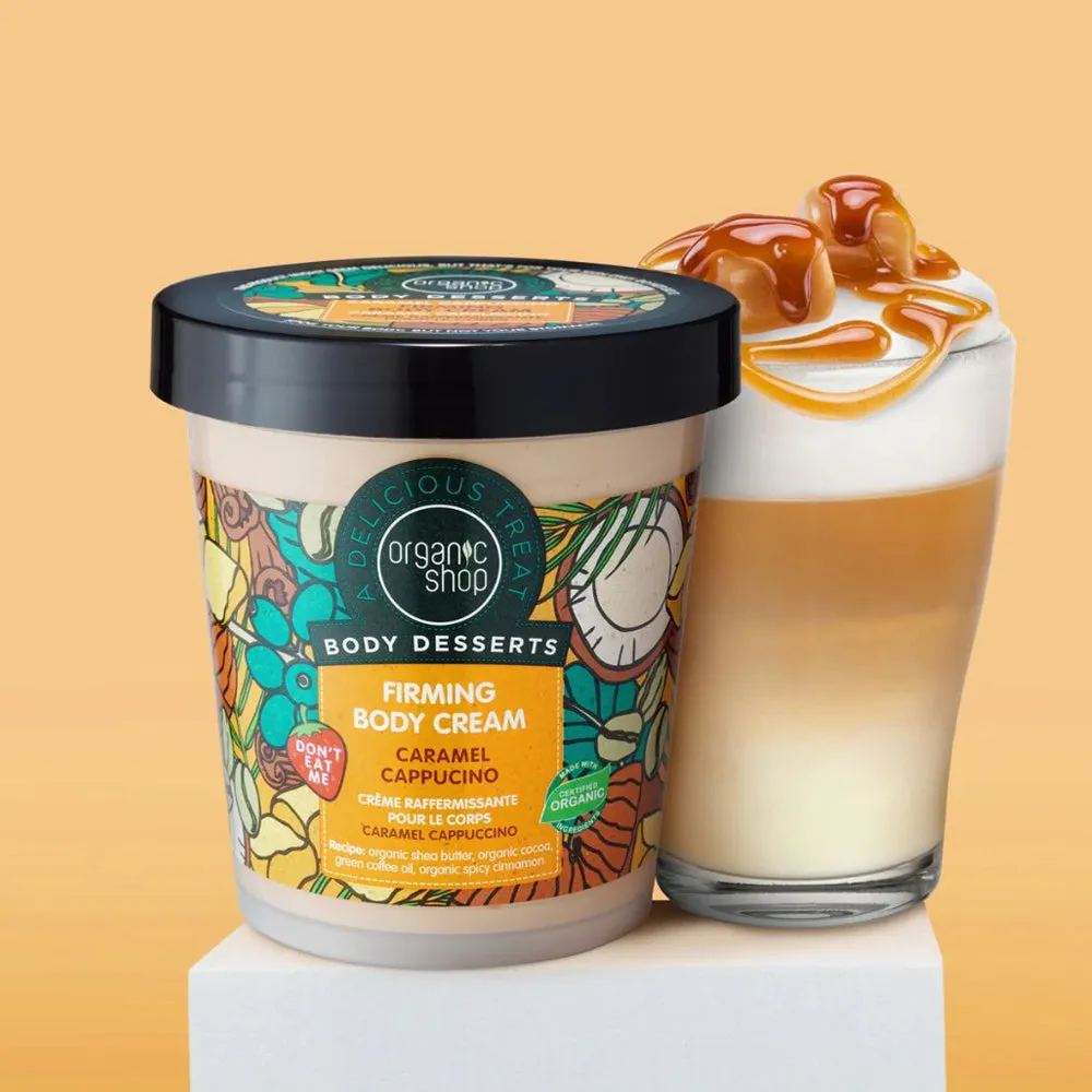 Organic Shop Body Desserts Caramel Cappuccino Firming Body Cream