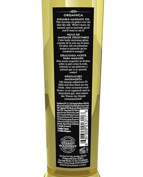Shunga Organic Kissable Massage Oil - 8.5 Oz Exotic Green Tea