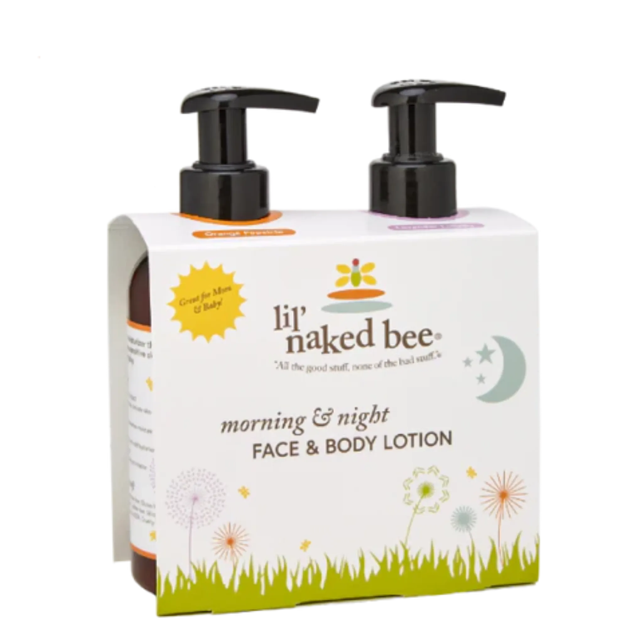 The Naked Bee - Lil' Ones Morning & Night Lotion Gift Set